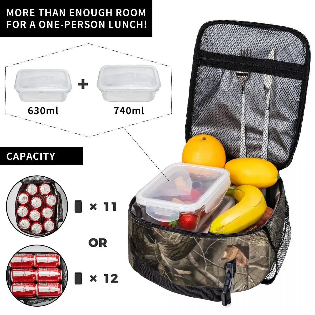 Real Tree Camouflage Lunchbox