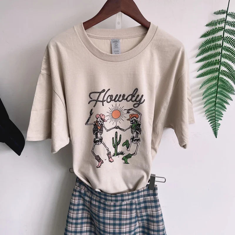 HOWDY SKELETON TEE